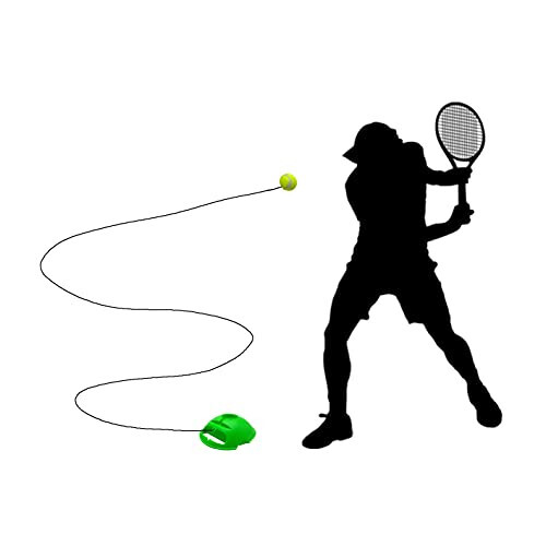 TaktZeit Tennis Treneri Qaytish Tagligi O'z-o'zini Tenis Mashg'ulotlari Uskunasi Tenis Mashg'ulotlari Qaytish Qurilmasi 2 Ipli To'p bilan - 6