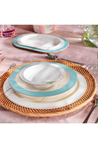 Talisman Belle Dinner Set 60 Pieces - Aqua Green - 5