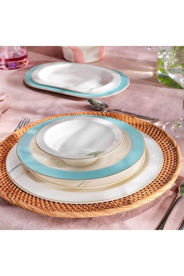 Talisman Belle Dinner Set 60 Pieces - Aqua Green - 5