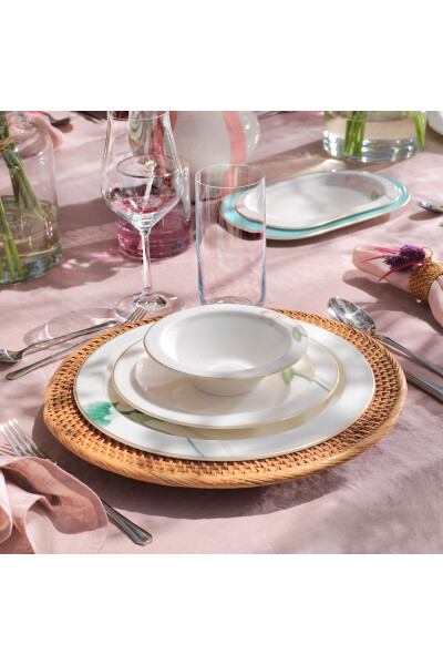 Talisman Belle Dinner Set 60 Pieces - Aqua Green - 10