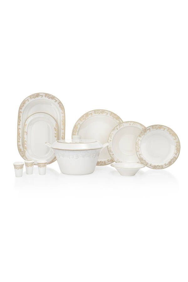 Talisman Bloomfest Dinner Set 60 Pieces - Gold - 15