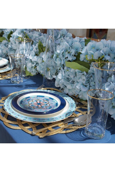 Talisman Sapphire Dinner Set 60 Pieces - Turquoise - 2