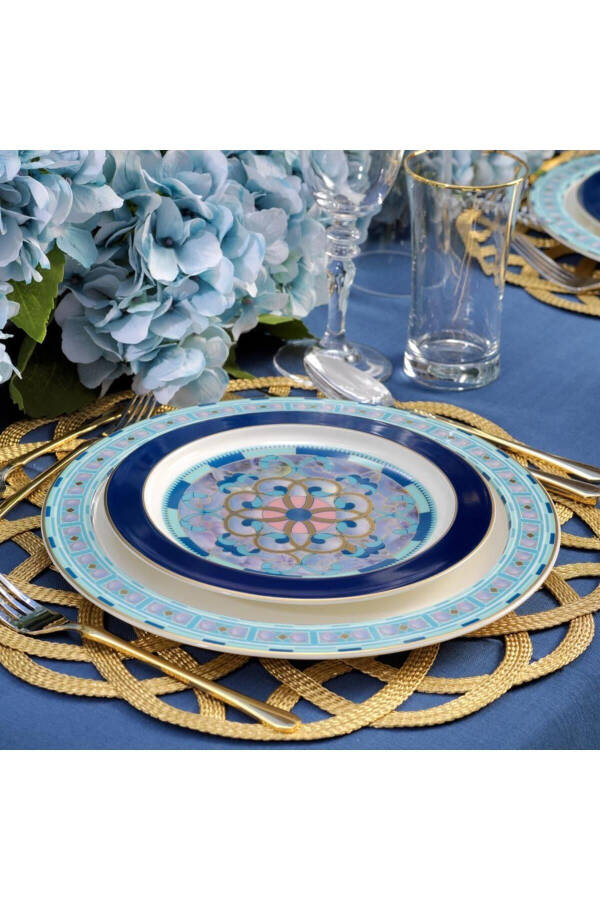 Talisman Sapphire Dinner Set 60 Pieces - Turquoise - 4