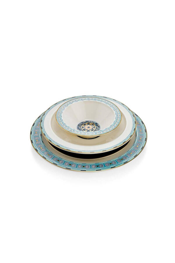 Talisman Sapphire Dinner Set 60 Pieces - Turquoise - 8