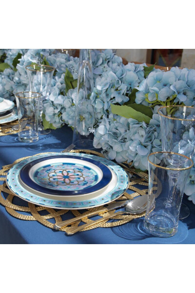 Talisman Sapphire Dinner Set 60 Pieces - Turquoise - 10