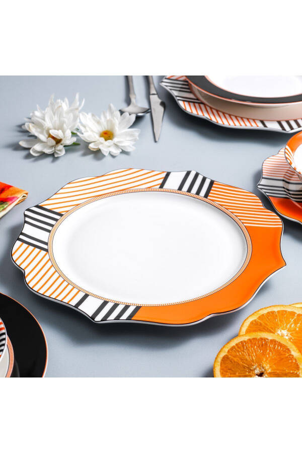 Talya Dinner Set 24 Pieces Orange - 2