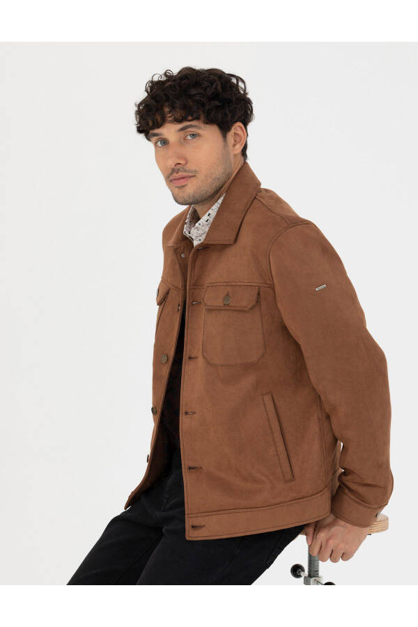 Tan Leather Jacket 50280297-880 - 8