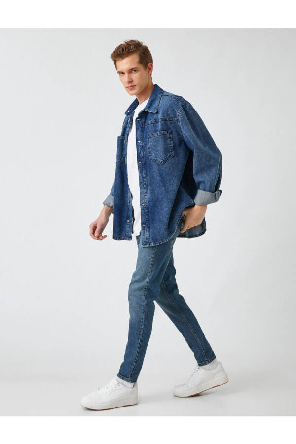 Tapered Fit Jean Pants - Joe Jean - 1