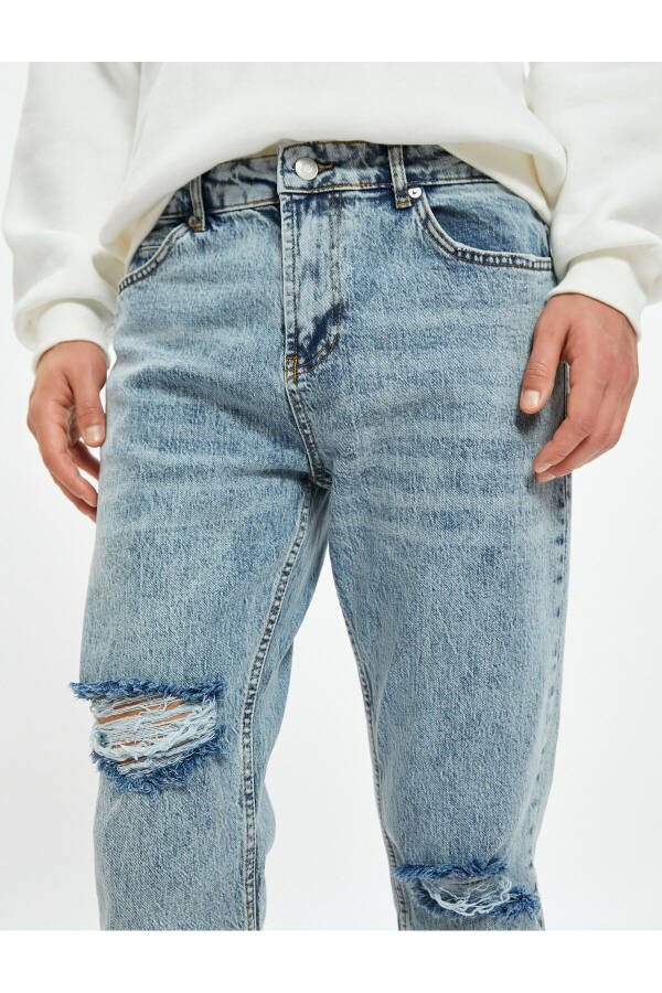 Tapered Fit Jean Pants with Pockets - Joe Jean - 5