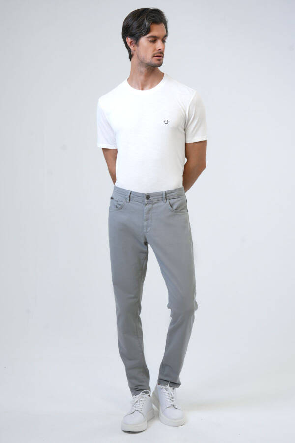 Taş Slim Fit Pamuklu Chino Pantolon - 1