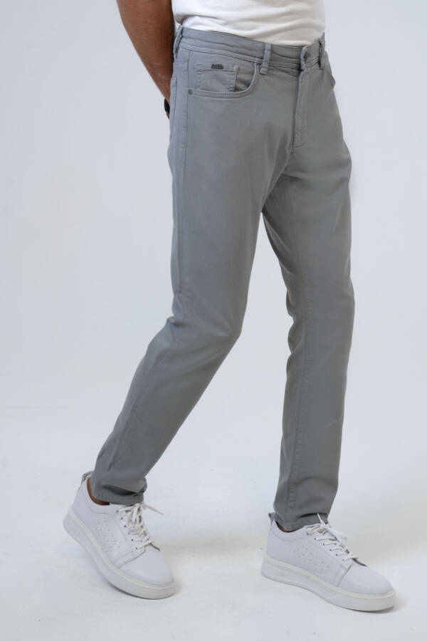 Taş Slim Fit Pamuklu Chino Pantolon - 3