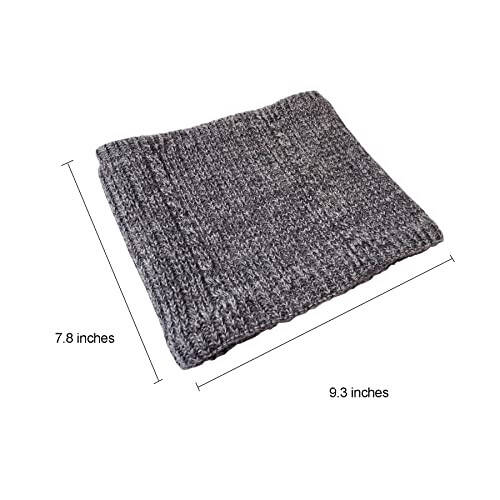 Tazhmily Winter Scarf Neck Warmer Gaiter - Men Women Cold Weather Knit Warm Fleece Ski Tube Circle Scarves Windproof Gift - 15