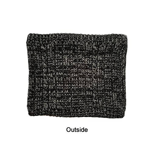 Tazhmily Winter Scarf Neck Warmer Gaiter - Men Women Cold Weather Knit Warm Fleece Ski Tube Circle Scarves Windproof Gift - 11