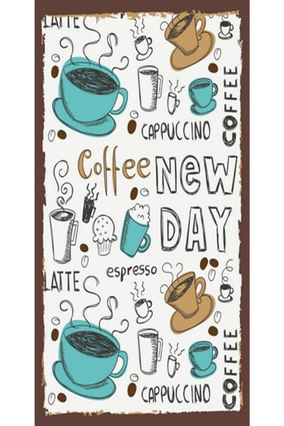 Tea and Coffee Themed 6-Piece Wooden Wall Poster Set - Hbb Special Series - 5