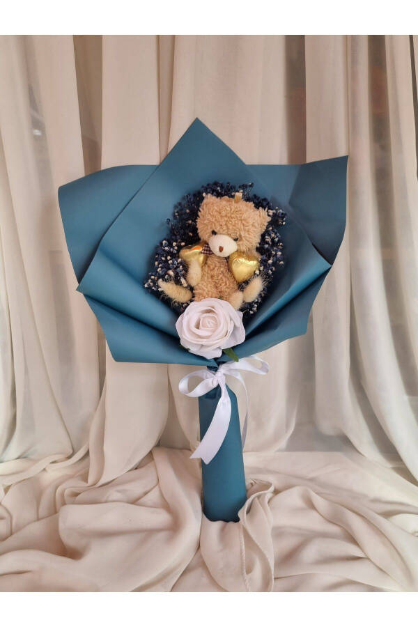 Teddy Bear Bouquet Chocolate Gift for Boyfriend, Gift for Lover/Friend/Birthday - 2