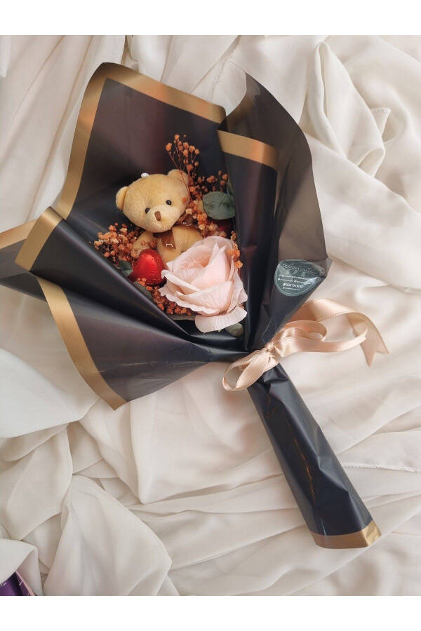 Teddy Bear Bouquet Chocolate Gift for Loved One/Friend/Birthday - 1