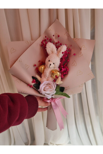 Teddy Bear Bouquet Chocolate Gift for Loved Ones - 1