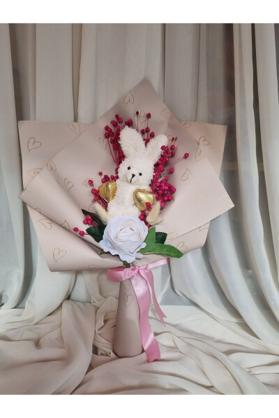 Teddy Bear Bouquet Chocolate Gift for Loved Ones - 4