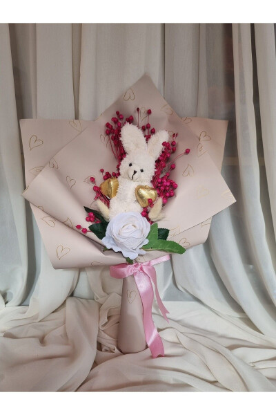 Teddy Bear Bouquet Chocolate Gift for Loved Ones - 5