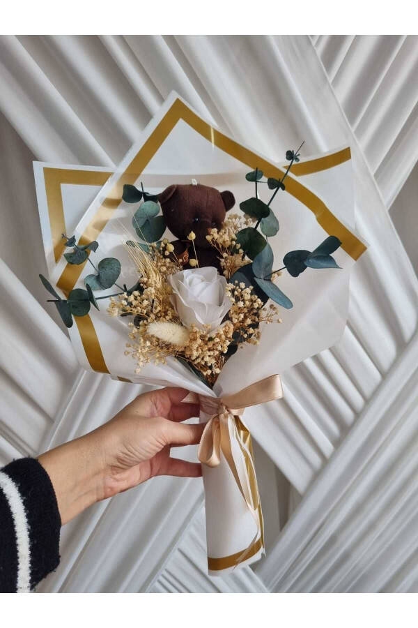 Teddy Bear Bouquet Chocolate Gift for Lover / Friend / Birthday - 1