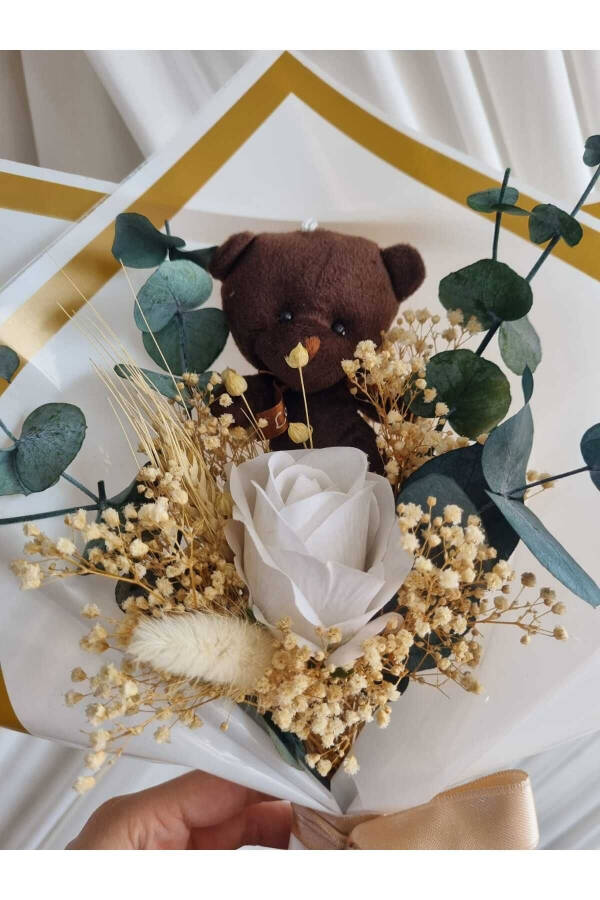 Teddy Bear Bouquet Chocolate Gift for Lover / Friend / Birthday - 4