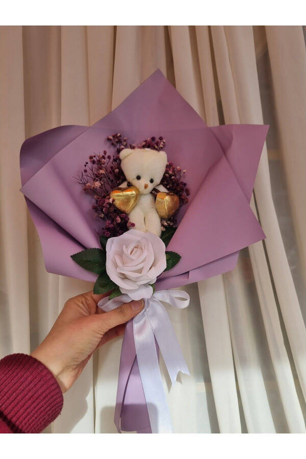 Teddy Bear Bouquet of Chocolate for Loved Ones - 5