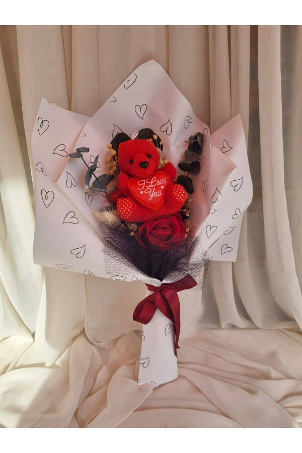 Teddy Bear Bouquet of Chocolate Gift for Lover/Friend/Birthday - 4