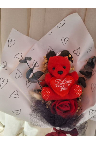 Teddy Bear Bouquet of Chocolate Gift for Lover/Friend/Birthday - 6