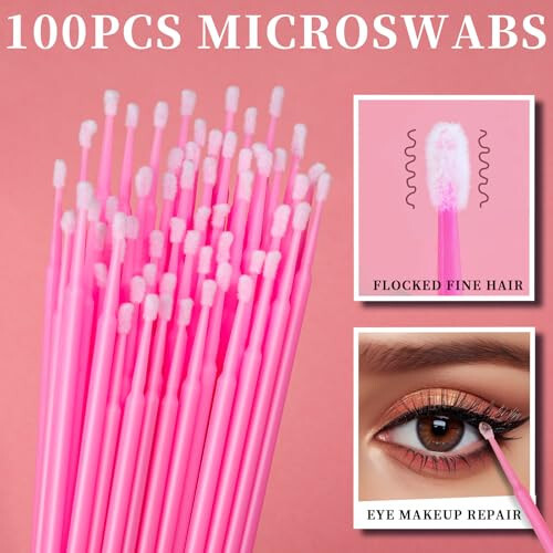 Teenitor 310PCS makeup artist kit essentials, Disposable Makeup Applicators, Marcara Wands Lip Applicators Disposable,Microswabs, Eyeshadow Applicators, Artist Supplies for Makeup with Storage Box - 6