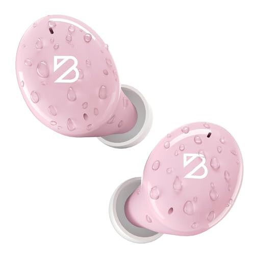 Tempo 30 Pink Wireless Earbuds for Small Ears with Premium Sound, Comfortable Bluetooth Ear Buds for Women and Men, Earphones for Small Ear Canals with Mic, Sweatproof, Long Battery, Loud Bass - 7