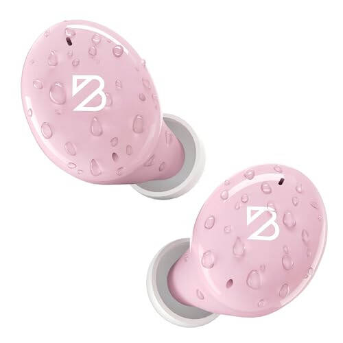 Tempo 30 Pink Wireless Earbuds for Small Ears with Premium Sound, Comfortable Bluetooth Ear Buds for Women and Men, Earphones for Small Ear Canals with Mic, Sweatproof, Long Battery, Loud Bass - 7