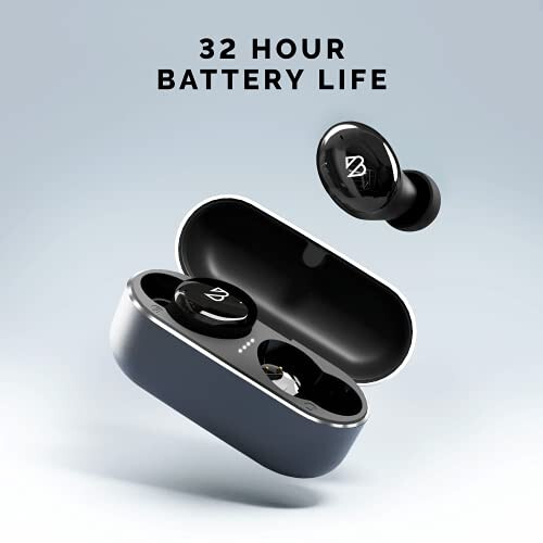 Tempo 30 Wireless Earbuds for Small Ears with Premium Sound, Comfortable Bluetooth Ear Buds for Women and Men, Black Earphones for Small Ear Canals with Mic, IPX7 Sweatproof, Long Battery, Loud Bass - 12