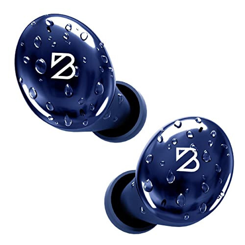 Tempo 30 Wireless Earbuds for Small Ears with Premium Sound, Comfortable Bluetooth Ear Buds for Women and Men, Blue Earphones for Small Ear Canals with Mic, IPX7 Sweatproof, Long Battery, Loud Bass - 1