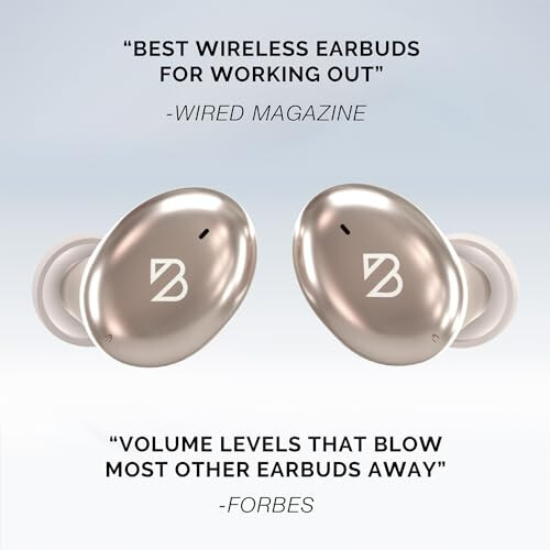 Tempo 30 Wireless Earbuds for Small Ears with Premium Sound, Comfortable Bluetooth Ear Buds for Women and Men, Gold Earphones for Small Ear Canals with Mic, IPX7 Sweatproof, Long Battery, Loud Bass - 8