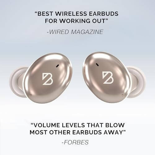 Tempo 30 Wireless Earbuds for Small Ears with Premium Sound, Comfortable Bluetooth Ear Buds for Women and Men, Gold Earphones for Small Ear Canals with Mic, IPX7 Sweatproof, Long Battery, Loud Bass - 8