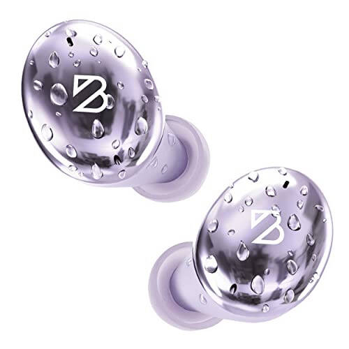 Tempo 30 Wireless Earbuds for Small Ears with Premium Sound, Comfortable Bluetooth Ear Buds for Women and Men, Purple Earphones for Small Ear Canals with Mic, IPX7 Sweatproof, Long Battery, Loud Bass - 7