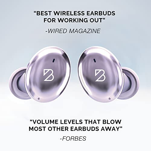 Tempo 30 Wireless Earbuds for Small Ears with Premium Sound, Comfortable Bluetooth Ear Buds for Women and Men, Purple Earphones for Small Ear Canals with Mic, IPX7 Sweatproof, Long Battery, Loud Bass - 9