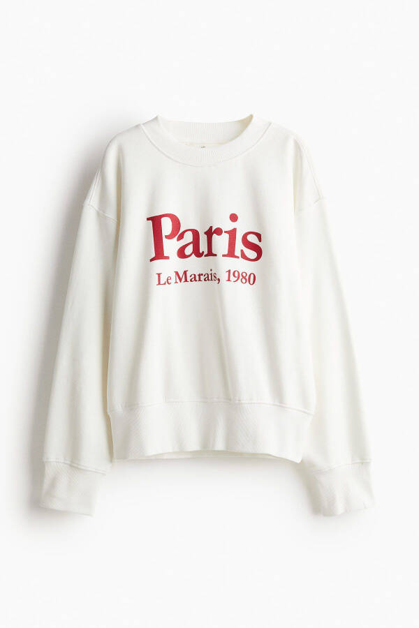 Text print sweatshirt - 5