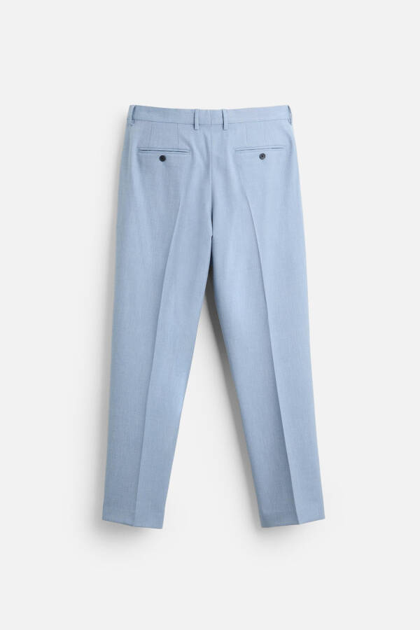 Textured Classic Pants - Sky Blue - 6