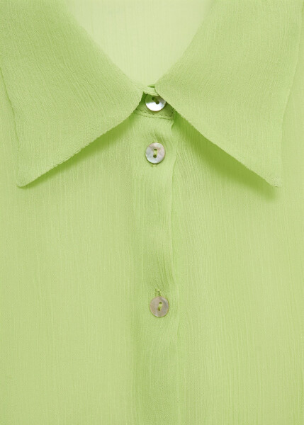 Textured, flowy blouse - Grass Green. - 6