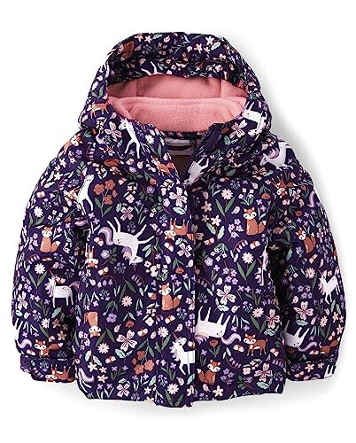 The Children's Place Baby Girls' and Toddler Heavy 3 in 1 Winter Jacket,Wind Water-Resistant Shell,Fleece Inner - 1