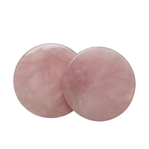 The Lash Co. Pink Jade Stone (2 pieces included) Adhesive Holder during Lash Application - 1