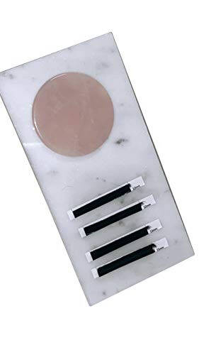 The Lash Co. Pink Jade Stone (2 pieces included) Adhesive Holder during Lash Application - 2