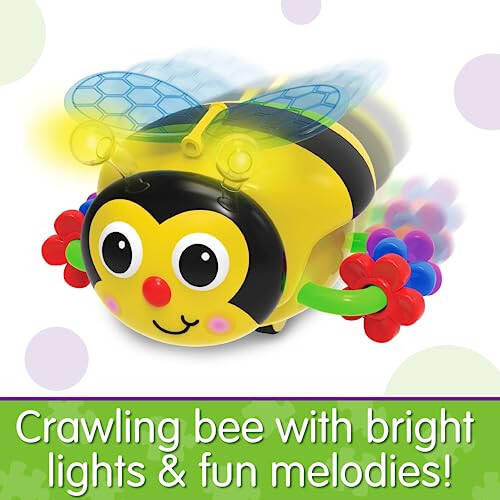 The Learning Journey Early Learning - Crawl About Bee - Crawling Toys for Babies 6-12 Months - Bright Lights and Fun Melodies - Award Winning Toys - 3