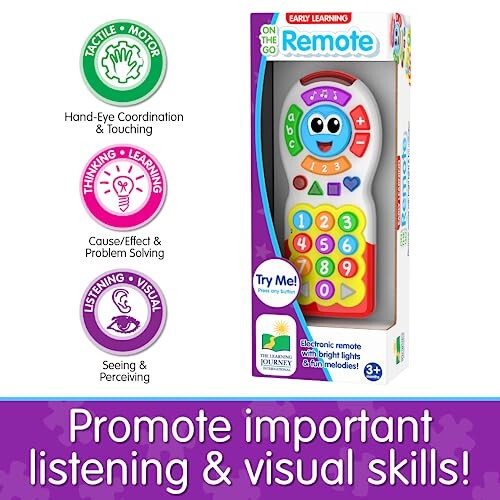 The Learning Journey Early Learning - On The Go Remote - Baby Remote Control Toy - Toddler Toys & Gifts for Boys & Girls Ages 3 Months and Up - Award Winning Toys - 5