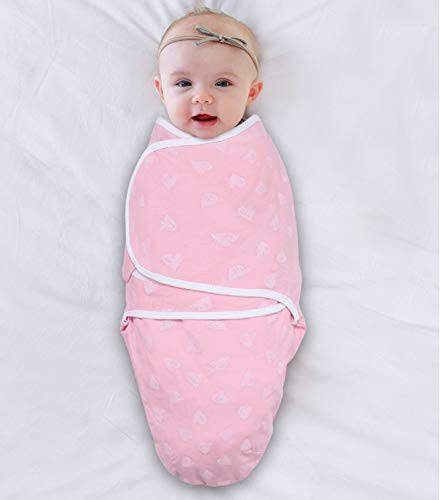 The Peanutshell Bebek Kızlar İçin Swaddle Battaniyeleri, Çita & Şık Çiçek Desenli, 3'lü Paket Sarım Seti, 2 Beden (Orta/Büyük) - 23