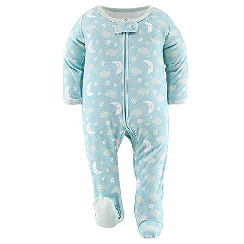 The Peanutshell Footed Pajamas Sleepers for Baby Boys or Girls, Sleep and Play Footies, Unisex 3 Pack - 35