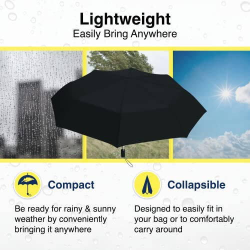 The Weather Station Folding Automatic Umbrella with 42