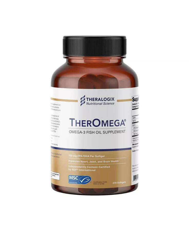 TherOmega Omega-3 Wild Alaskan Fish Oil White - 1