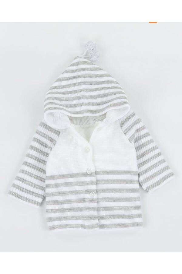 Thick Double Layer Hooded Boys Girls Baby Kids Knit Jacket - 1